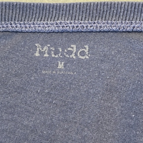 Mudd Lace Raglan Sleeve Top Womens M Purple Boho Acid Wash Burnout 90s Y2K - Picture 12 of 14